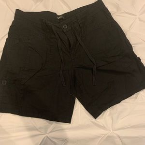 Black shorts size 8